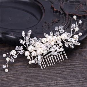 Pearl hair piece for weddings & special occasions